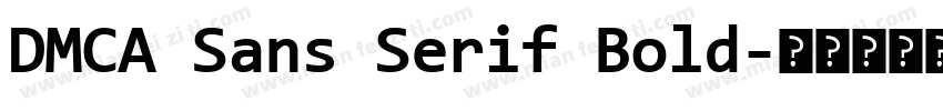 DMCA Sans Serif Bold字体转换